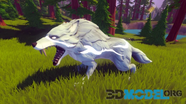 Stylized Wolf Boss - RPG Forest Animal (UE)