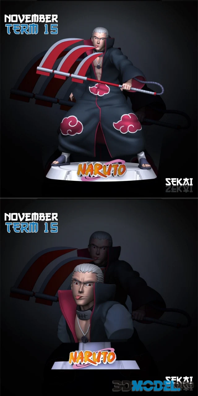 Hidan Sculpture and Bust - Sekai – Printable