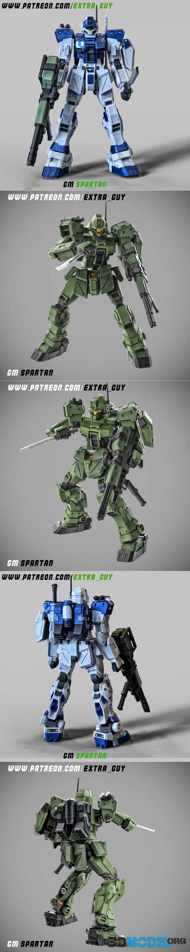 Gundam GM Spartan – Printable