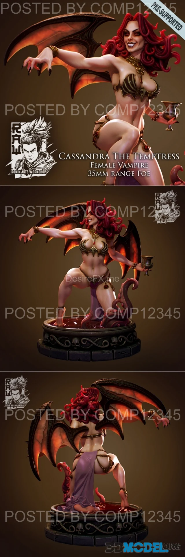 Cassandra The Temptress - Female Vampire – Printable