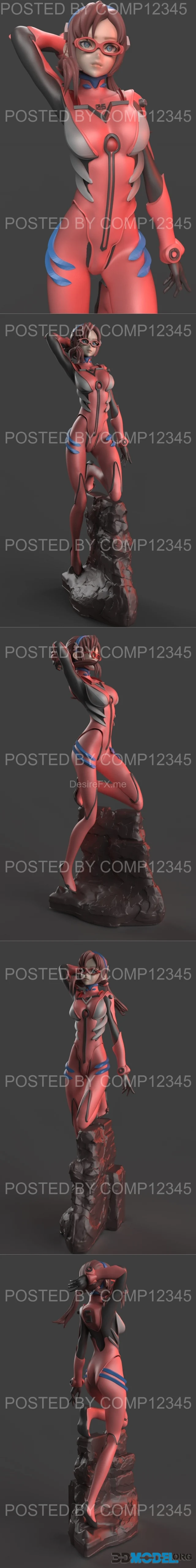 Marimakinami with NSFW version Statue and Bust – Printable