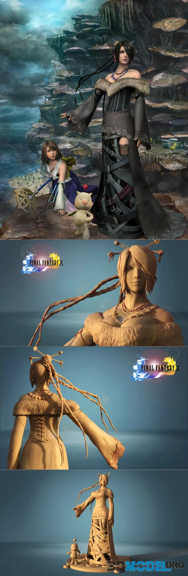 3d Model Lulu Final Fantasy X And Pendant Printable
