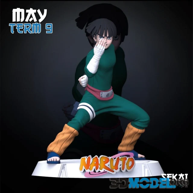 Rock Lee Sculpture - Sekai – Printable