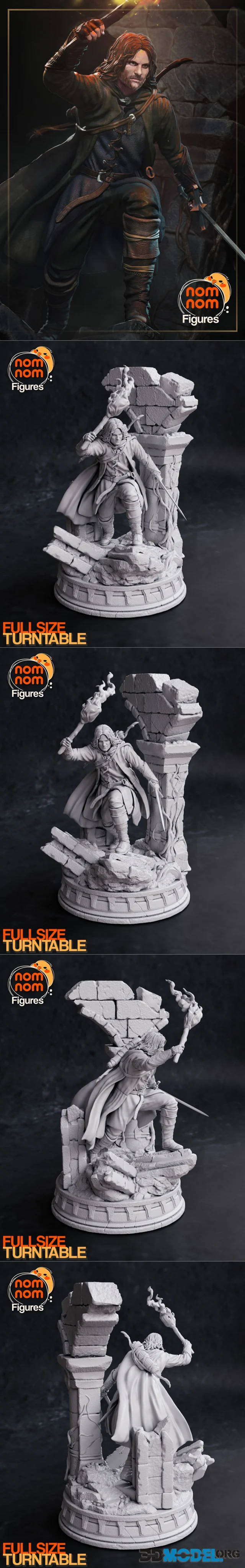 Aragorn - Lord of the Rings - NomNom Figures – Printable