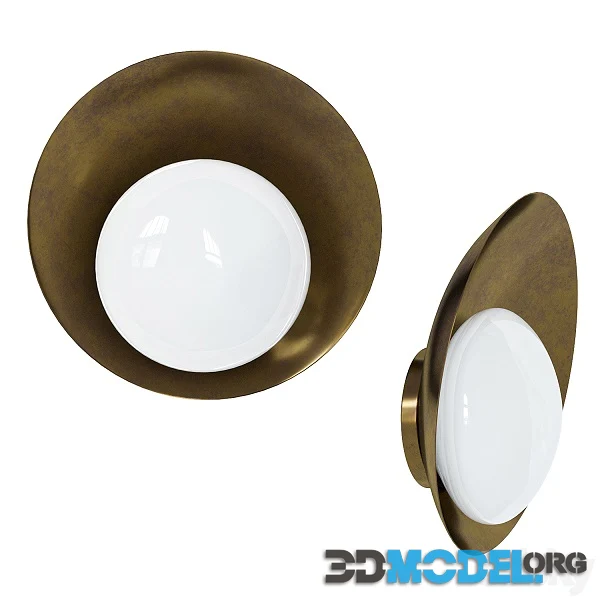 Brass Wall Lights Concha by Gallery L7