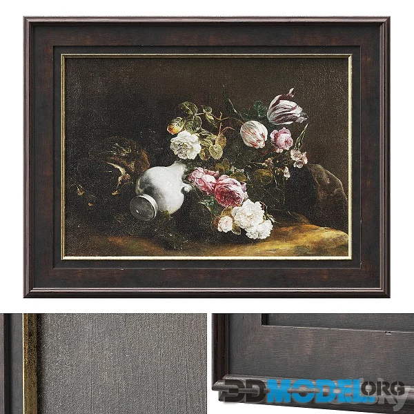 Classic Frame With Floral Still Life
