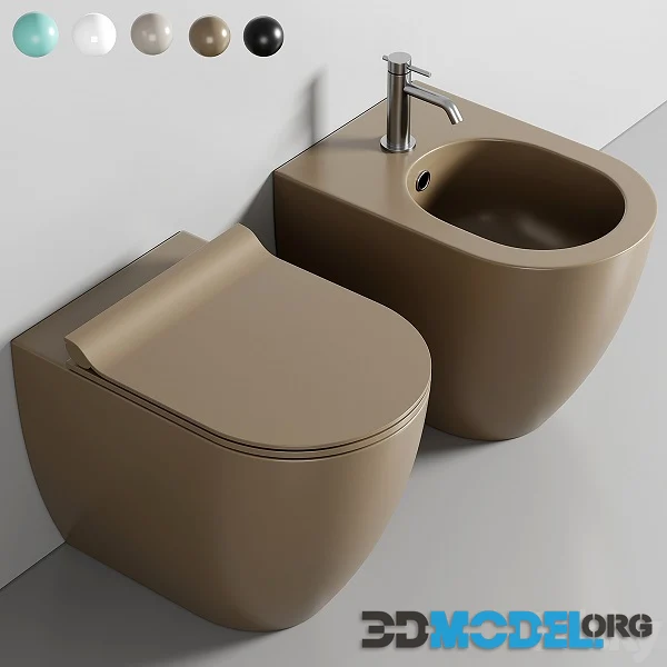 COLOR ELEMENTS 55X36 Toilet By GSI Ceramica