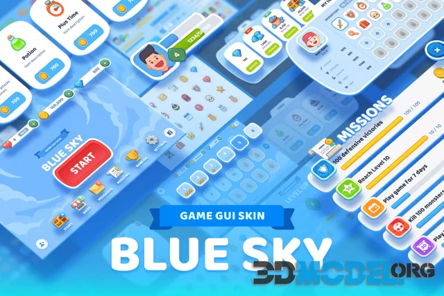 GUI Kit - BlueSky