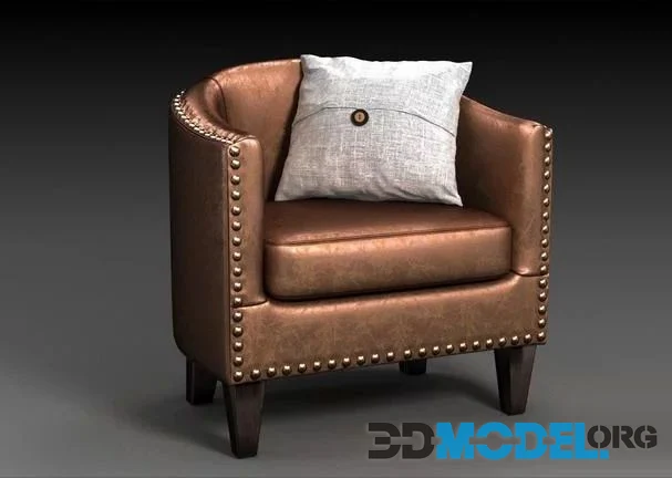 Harlow Leather Armchair (PBR)