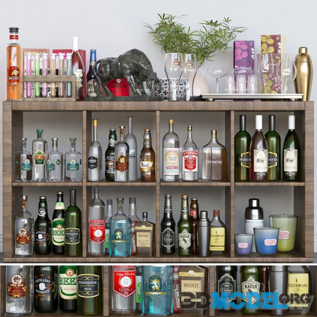 Home bar with strong alcohol 4 Alcohol