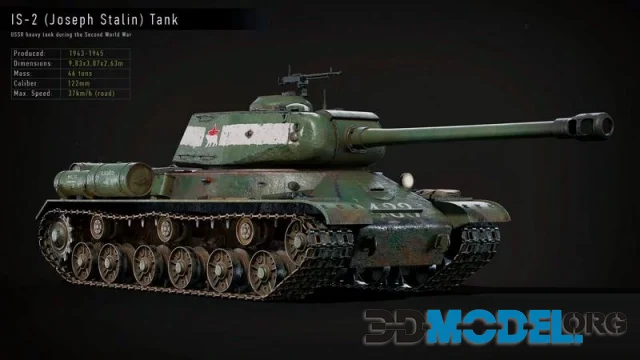 IS-2 Tank GameReady (PBR)