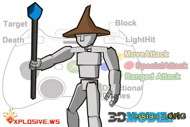 Mage Warrior Mecanim Animation Pack