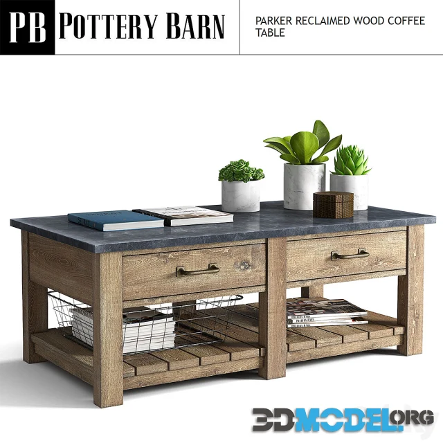 Parker Reclaimed Wood Coffee Table