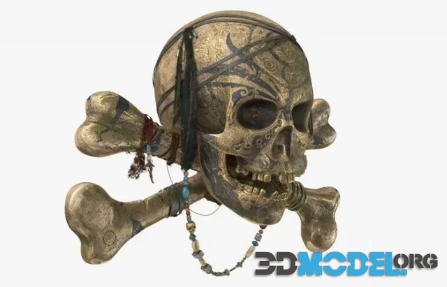 Pirate Skull (PBR)