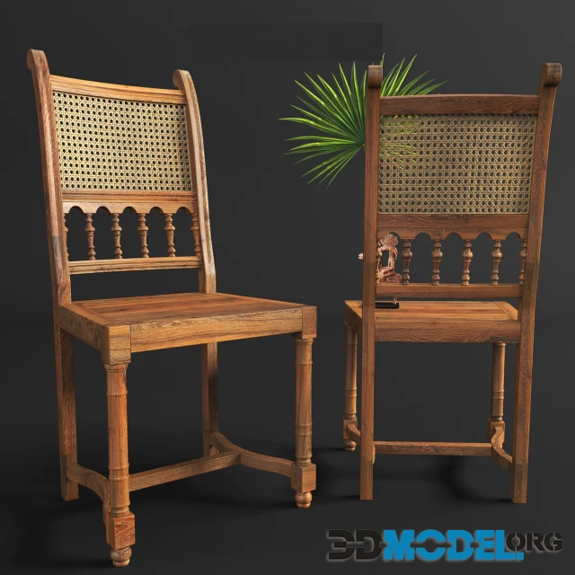 3D Model – Rattan chair 2