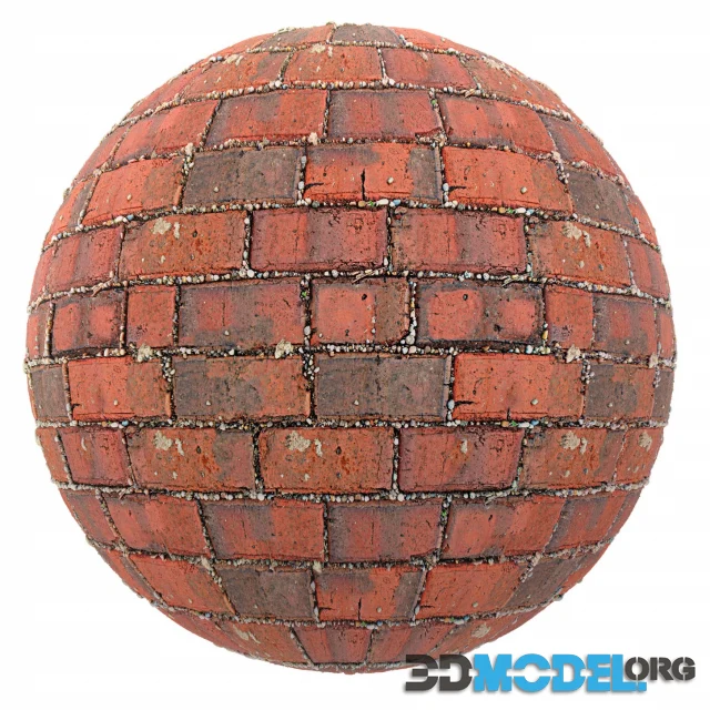Red brick pavement 4