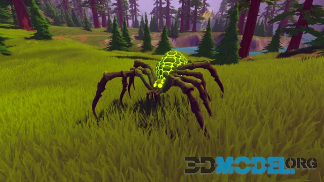 Stylized Spider - RPG Forest Animal (UE)