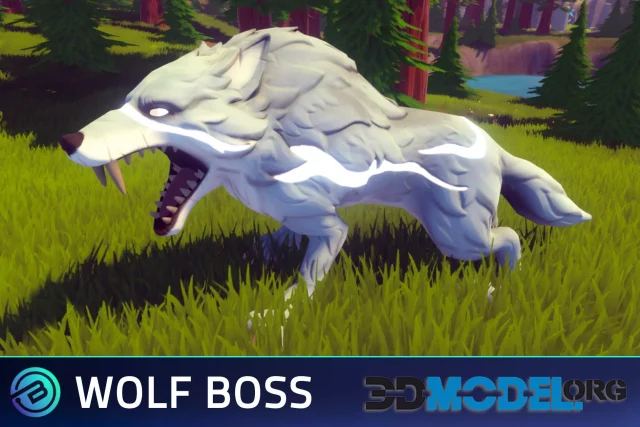 Stylized Wolf Boss - RPG Forest Animal