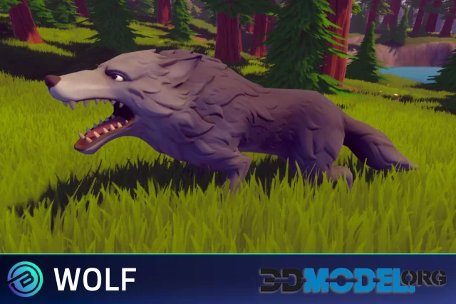 Stylized Wolf - RPG Forest Animal