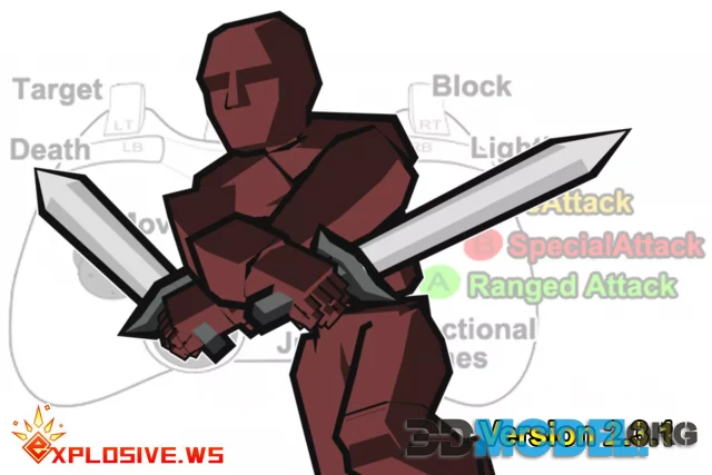 Swordsman Warrior Mecanim Animation Pack