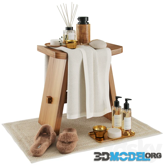 Zara home wood stool