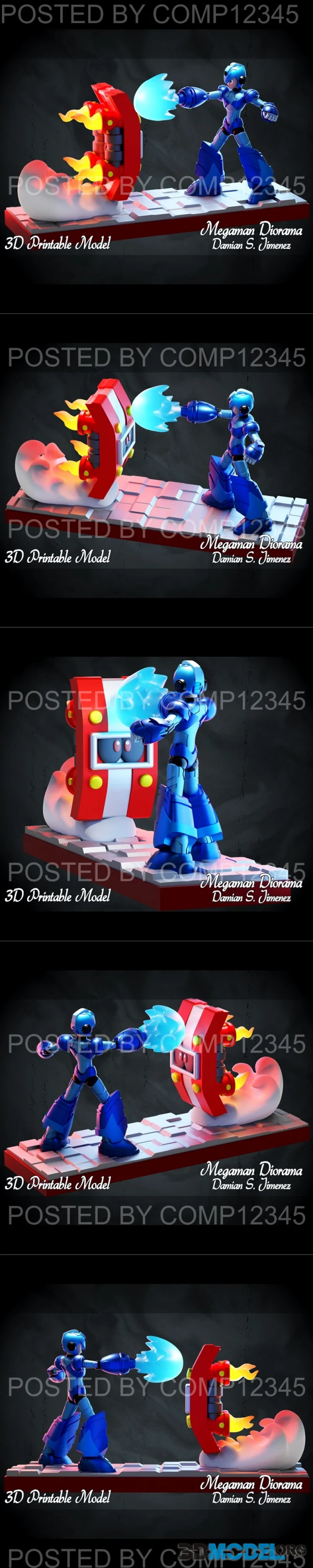 Megaman Diorama – Printable