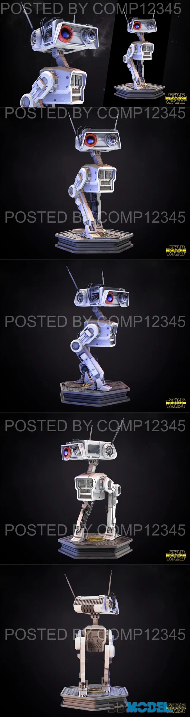Star Wars - BD1 Sculpture – Printable