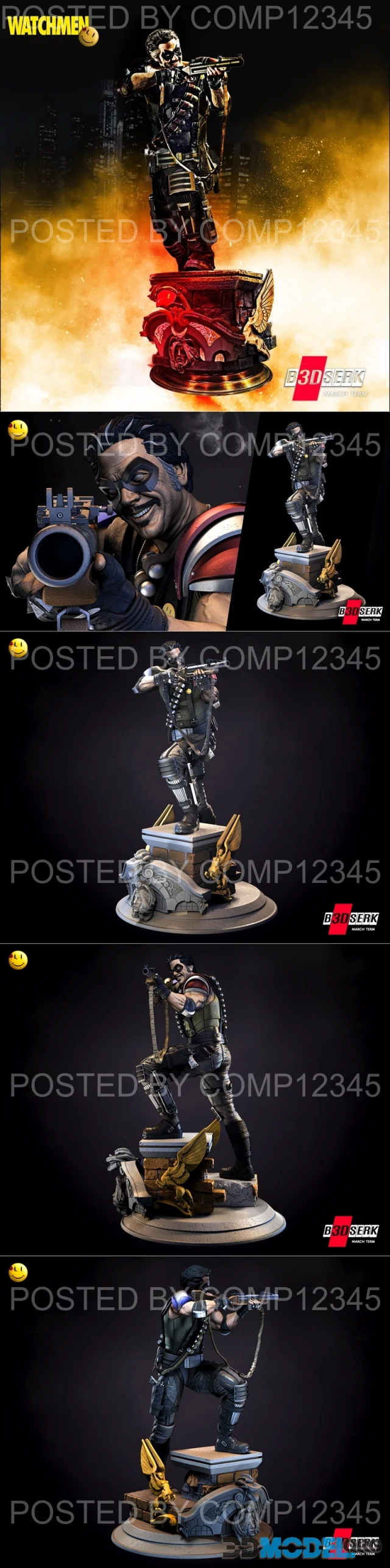 B3DSERK - The Comedian Sculpture – Printable