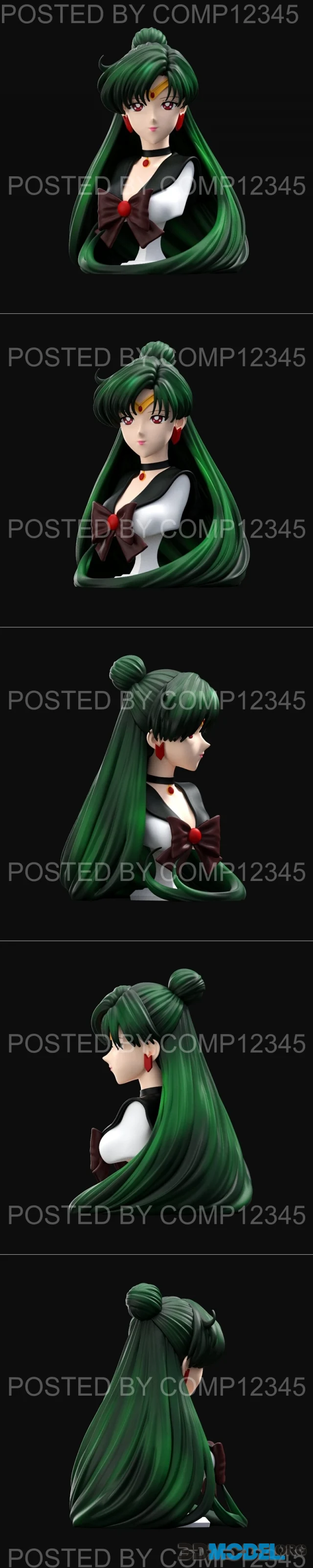 Sailor Pluto bust – Printable