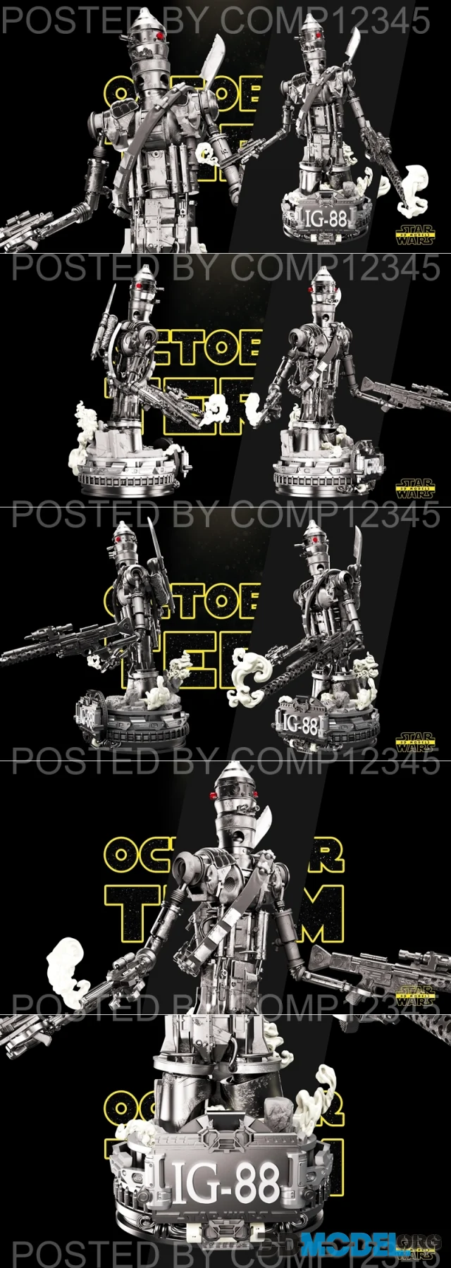 Star Wars - IG-88 Bust – Printable