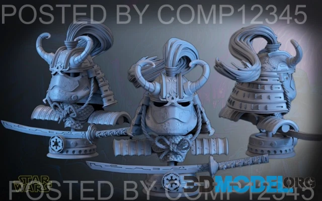 Star Wars - Storm Trooper Samurai Helmet – Printable