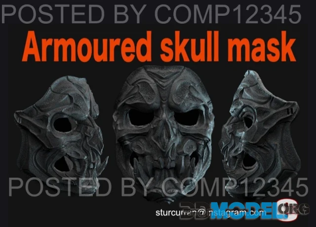 Armoured Skull Mask – Printable