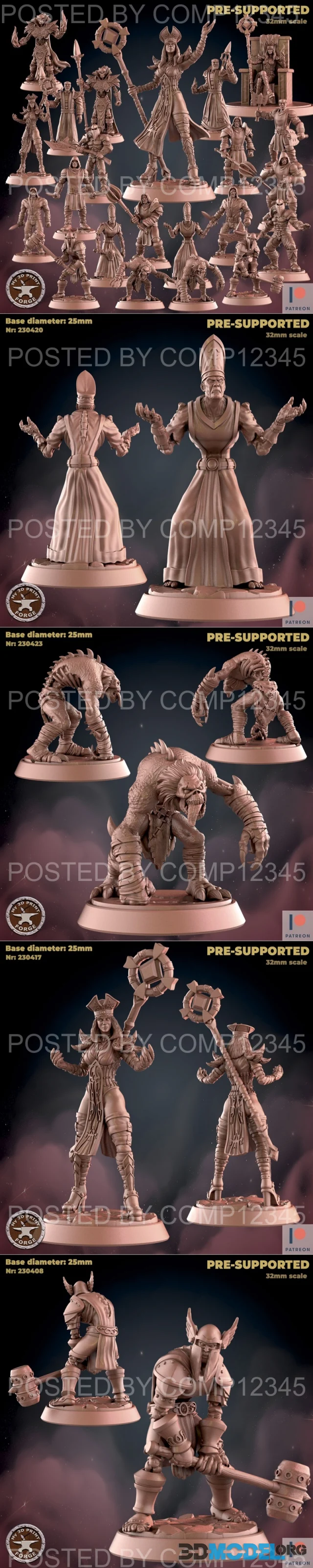 My3DPrintForge - Scarlet Monastery April 2023 – Printable