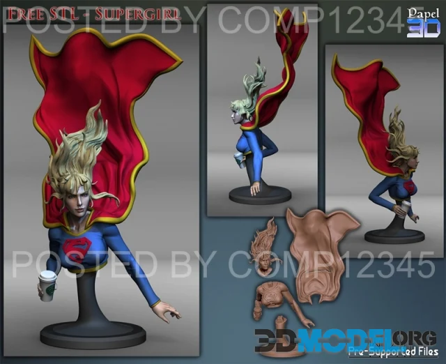 Supergirl Bust – Printable