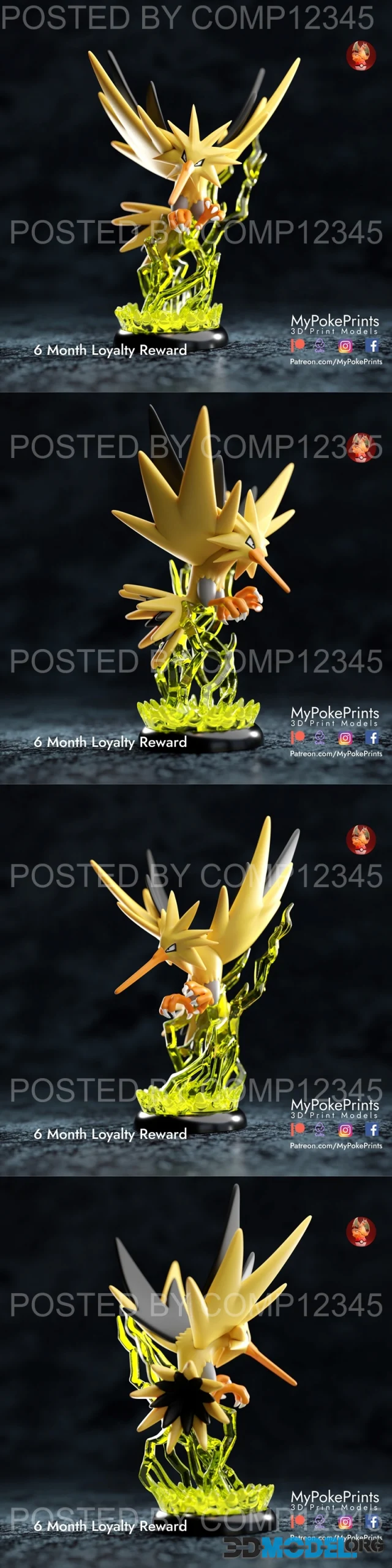 Zapdos – Printable
