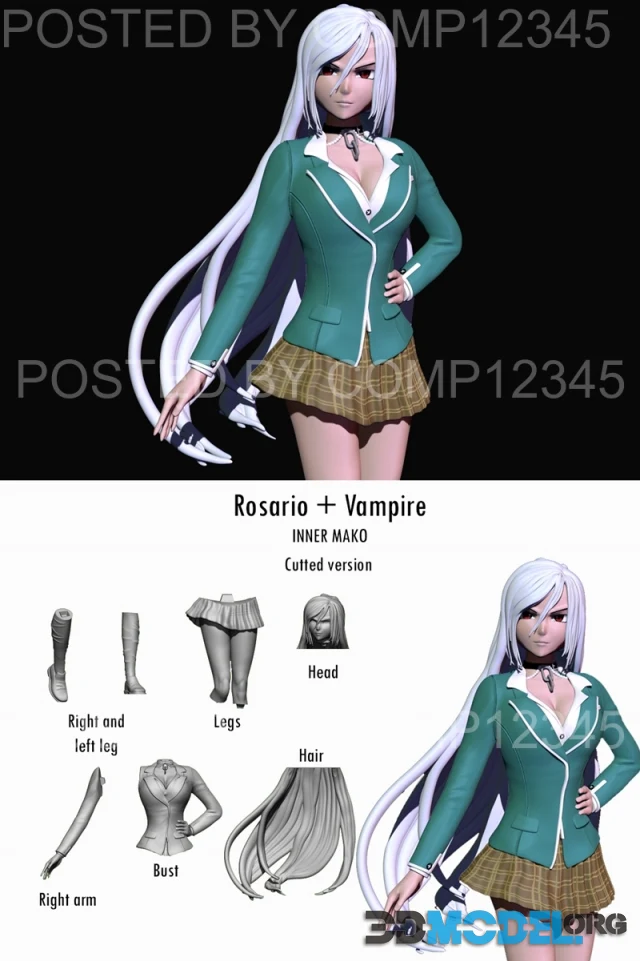 Inner Moka (Rosario and Vampire) – Printable