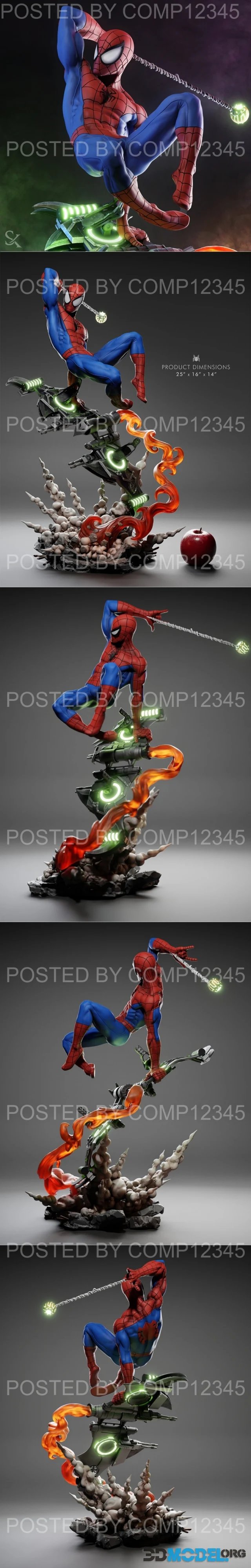 Ca 3d Studios - Spiderman Statue – Printable