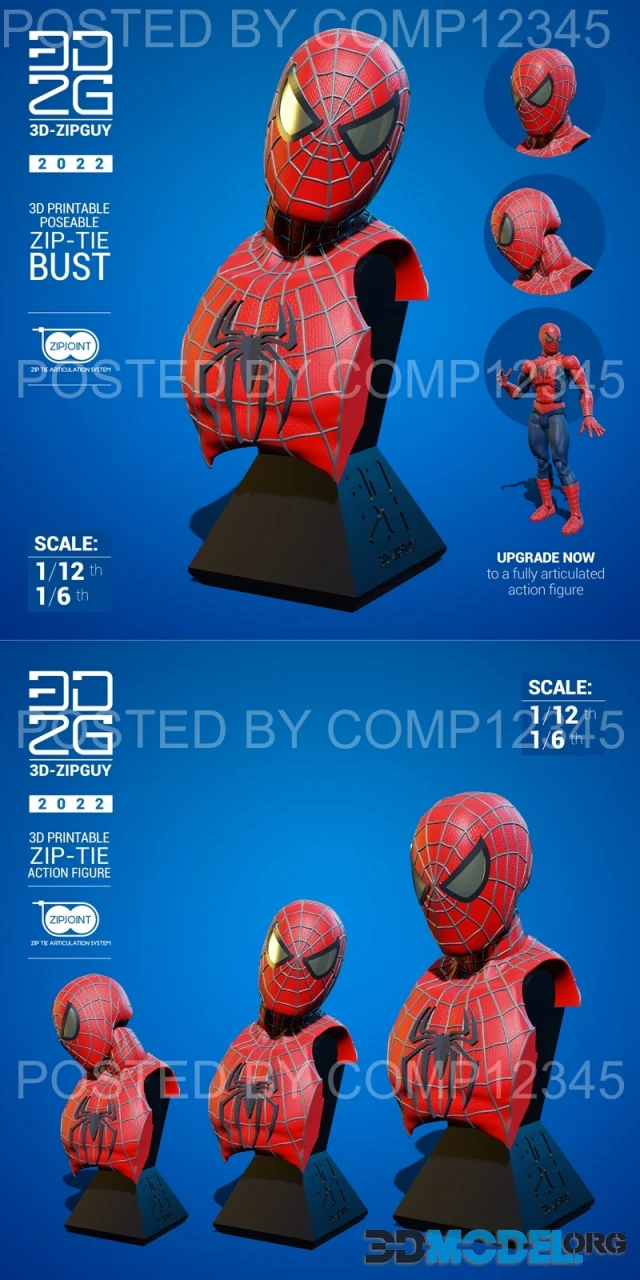 Tobey maguire spiderman bust – Printable