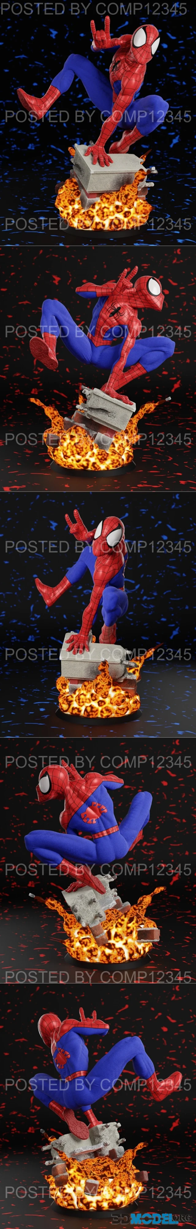 Spiderman Comic Diorama – Printable