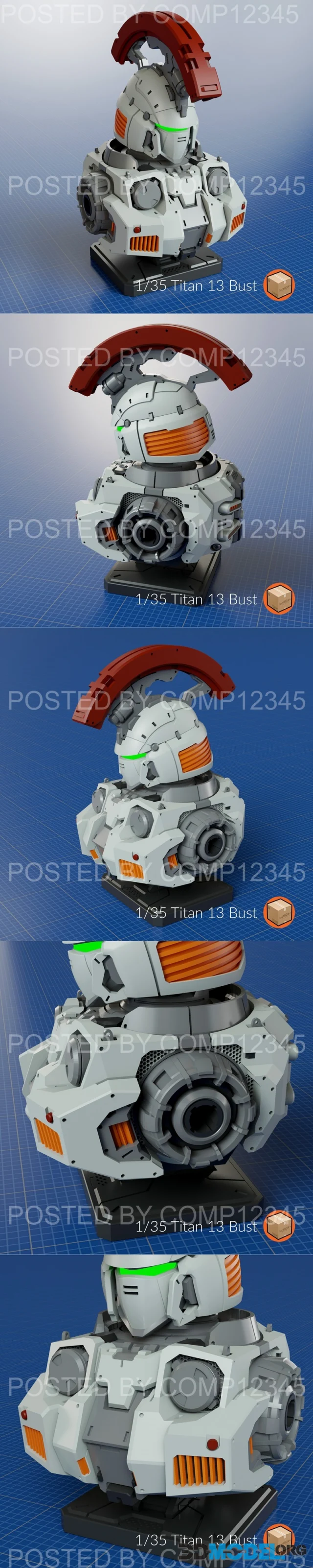 1-35 Titan 13 aka Tallgeese Bust – Printable