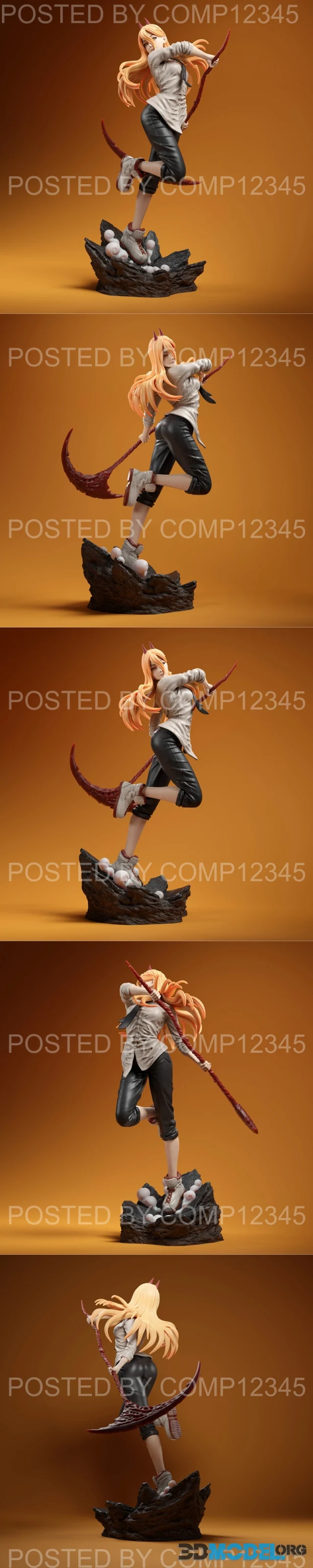 Power Chainsaw Man Fanart – Printable