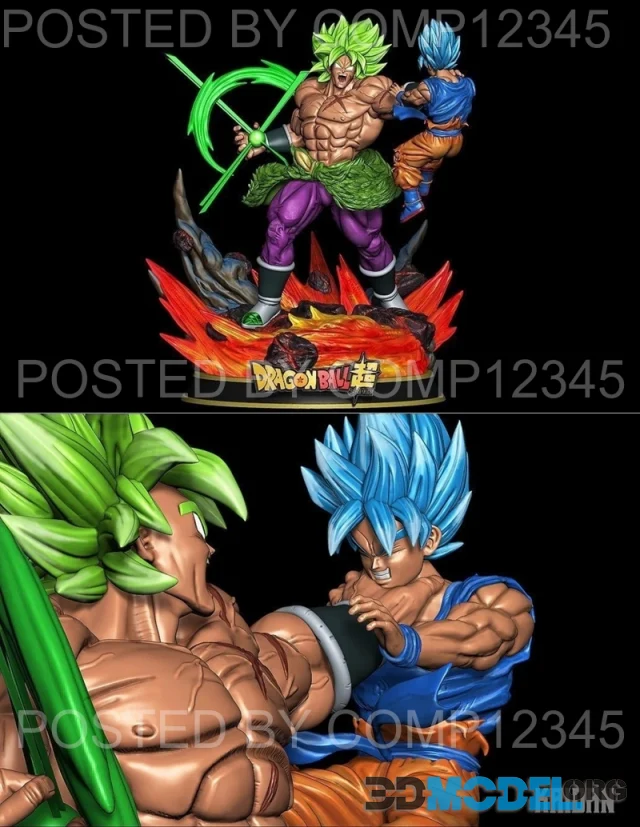 Broly Vs Goku Adan Studio – Printable