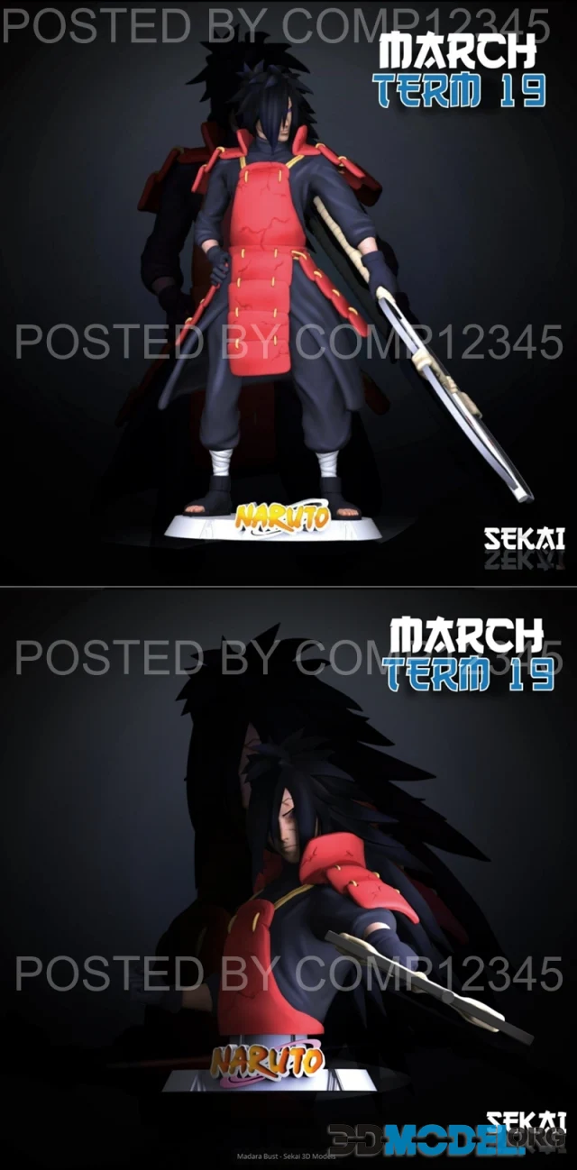 Madara Sculpture and Bust - Sekai – Printable