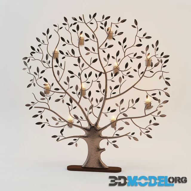 arbre de lumiere rond