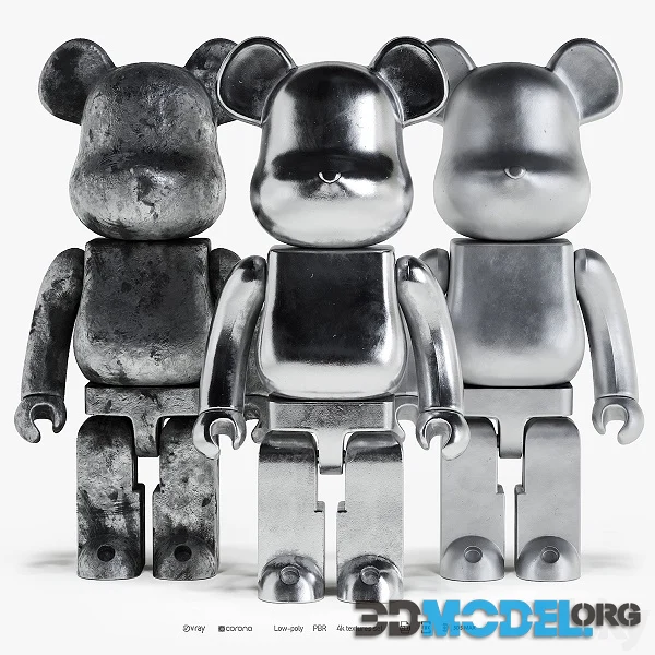 Bearbrick 3 Metal 2