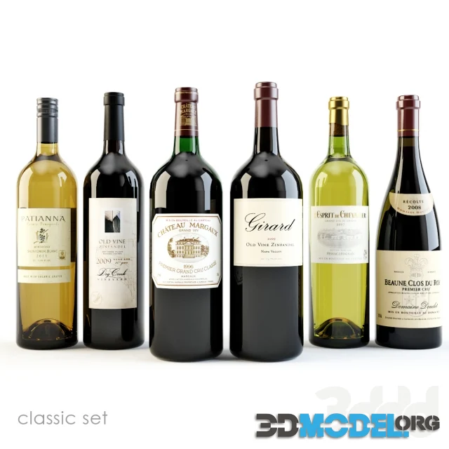 Bottles of wine Classic set