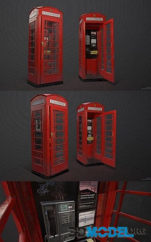 British K6 telephone box (PBR)