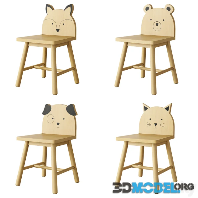 Crate and Barrel Animal Kids Chair