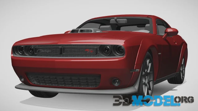 3D Model – Dodge Challenger rt shaker widebody 2017