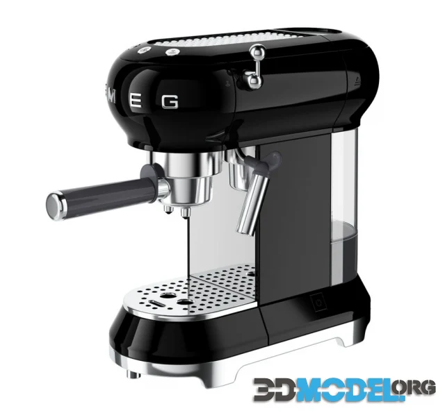 Espresso Manual Coffee Machine 50’s Style by Smeg (Hi-Poly)